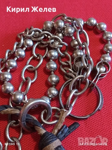 Колие готик, пънк или рок естетика интересно красиво , снимка 2 - Колиета, медальони, синджири - 53462844