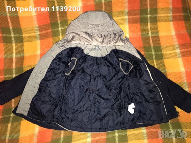 Детско яке Zara тъмносиньо със сребриста грейка 2 в 1 140см за момче, снимка 6 - Детски якета и елеци - 34980236