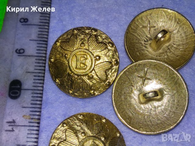 ЛОТ ПЕТ ВИНТИДЖ с ПОЗЛАТА и БУКВА - Е - КРАСИВИ МЕТАЛНИ КОПЧЕТА За КОЛЕКЦИЯ ДЕКОР А971, снимка 6 - Колекции - 43551666
