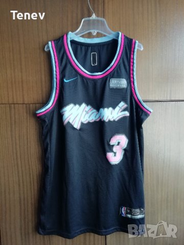 NBA Miami Heat Dwyane Wade MIAMI VICE Nights Nike Swingman Jersey оригинален потник , снимка 1 - Тениски - 36685664