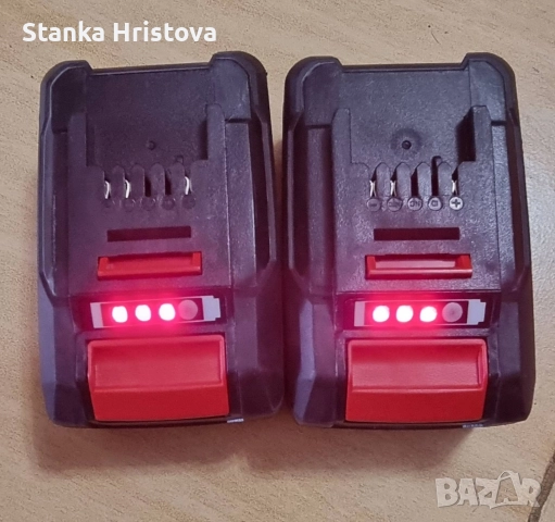 Двойно зарядно с 2бр батерии Einhell Pawer X Twincharger 3A., снимка 3 - Друга електроника - 52921594