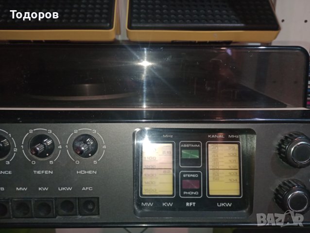 Rft Robotron 4001 ziphona ретро комбайн DDR тунер усилвател, грамофон , снимка 8 - Аудиосистеми - 43441093