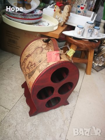 Поставка от дърво за 4 бутилки вино. Последен 1 брой. , снимка 8 - Декорация за дома - 39806595