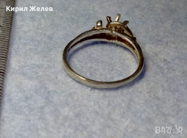 СТАР СРЕБЪРЕН ПРЪСТЕН СРЕБРО ВИСОКА ПРОБА ХУДОЖЕСТВЕНА МАЙСТОРСКА ФИНА РЪЧНА РЕТРО ИЗРАБОТКА 41511, снимка 11 - Антикварни и старинни предмети - 50542265
