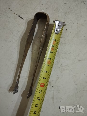 месингова щипка за лед, снимка 2 - Антикварни и старинни предмети - 43723437