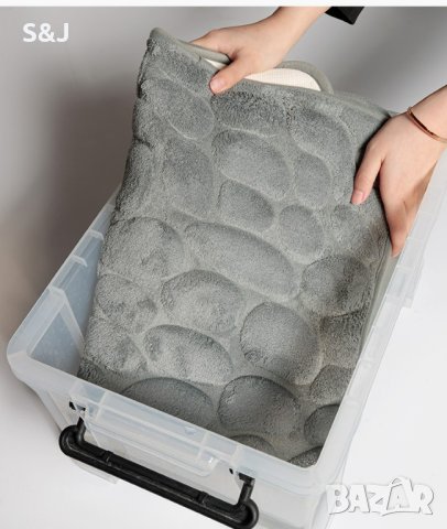 Мека абсорбираща постелка за баня, снимка 4 - Изтривалки - 44033300