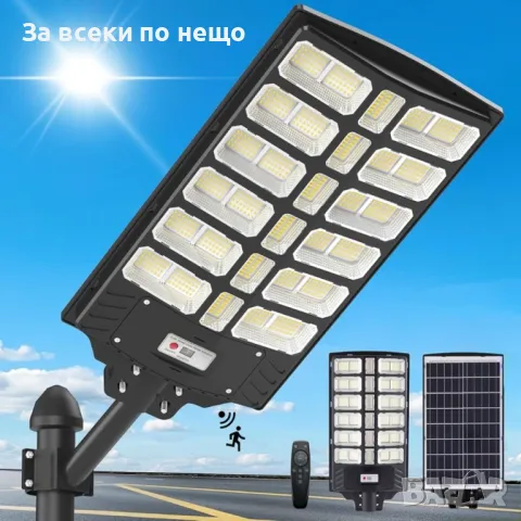 Соларна LED лампа 20,25,30 секции 1000,1400,1800W LYLU със стойка, снимка 9 - Лед осветление - 49248883