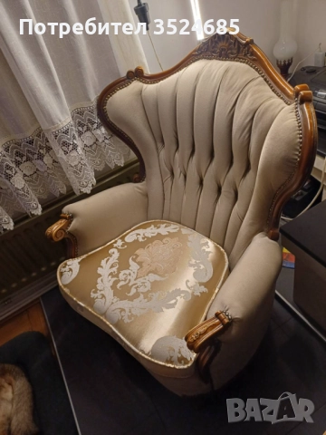 Продава два луксозни фотьойла, снимка 2 - Дивани и мека мебел - 52905888