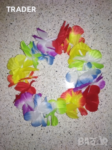 парти хавайска пола карибски стил гердан кабаре шал, снимка 4 - За котки - 24210711