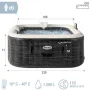 Надуваемо джакузи Intex PureSpa 239 х 188 х 71см, Greystone Bubble Deluxe, 6 места, снимка 6
