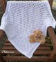 Красиво бебешко одеялце Ръчна изработка, снимка 1 - Спално бельо и завивки - 33444122