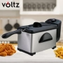 Фритюрник Voltz OV51980H, 2000W, 2л.. демонтиращ се съд, капак и бр. 1 филтър, инокс, снимка 1