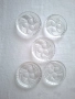 Стъклени подложки за чаши, 5 бр., снимка 1