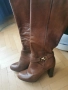 Кожени кафяви ботуши 38 номер, снимка 2