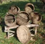 Стари плетени кошници и плетен кош, снимка 9