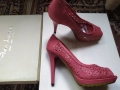 Розови сандали на висок ток 37 номер обувани веднъж 16лвв, снимка 4