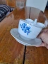 Стар порцеланов комплект купа и солница, снимка 5