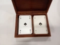 Луксозна кутия за карти за игра с 2 тестета, снимка 1