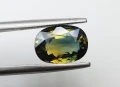 Рядък ненагряван двуцветен сапфир 2.01кт! Сертификат! Нов!, снимка 6