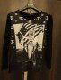 Тениска с дълъг ръкав памук с еластан, с Мерлин Монро в  USA вариант , изчистен гръб в черно., снимка 12
