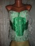 Аdore me-зелен сатенен корсет, снимка 2