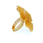 Златен дамски пръстен 5,29гр. размер:54 14кр. проба:585 модел:23004-1, снимка 2