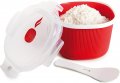 Snips - Уред за готвене на ориз, пластмасов, червен, 2.7 литра, снимка 1 - Съдове за готвене - 40058167