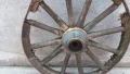 старо масивно колело от каруца, снимка 8
