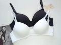 Гладък сутиен в бял и черен цвят /чашка B/, снимка 2