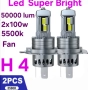 H4 Led Super Bright автомобилни крушки, снимка 1