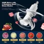 Електрически кухненски чопър AMZCHEF, 500 W Мултичопър с 1,5 L купа от неръждаема стомана,2 нива, снимка 4