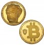 Биткойн монета Сатоши Накамото - Bitcoin Satoshi Nakamoto ( BTC ) - Gold, снимка 1