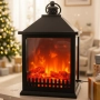 LED Декоративен фенер-камина – Реалистичен пламък за Коледа и зимен уют, снимка 1