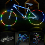 светлоотразителна лента-стикер-емблема за кола-автомобил-мотор-велосипед и др.