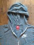 nike sportswear gym vintage zip hoodie - страхотно дамско горнище , снимка 2