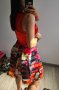 Нова колекция червена кукленска кройка рокля на цветя на намаление, снимка 9