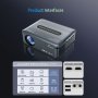 Мултимедиен Проектор + TV Box Xnano X1, LCD + LED, Amlogic T972, 2/16 Гб, Dual WiFi модел 2023, снимка 7