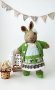 Зайче с рокля, детска играчка ръчна изработка, плетени играчки, подарък за дете, плетено зайче , снимка 7
