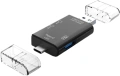 Четец на карти памет USB 3.0 Type-C Micro-USB OTG 6 в 1, снимка 3