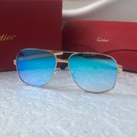 Cartier 2022 мъжки слънчеви очила с кожа 3 в 1, снимка 7 - Слънчеви и диоптрични очила - 37348069