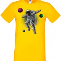 Мъжка тениска Dabbing astronaut,Изненада,Повод,Подарък,Празник, снимка 2 - Тениски - 37659662