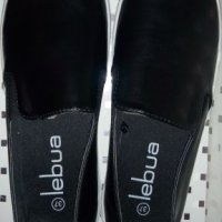 НОВИ  ! Спортни кожени  черни обувки  N 37 , снимка 1 - Дамски ежедневни обувки - 26619787