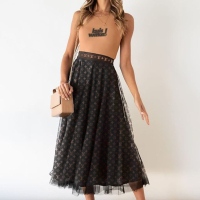 Louis Vuitton комплект пола с висока талия и топ висок клас реплика, снимка 1 - Комплекти - 44853911
