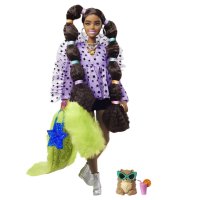 BARBIE EXTRA Кукла с дълги опашки и ластици за коса GXF10, снимка 1 - Кукли - 43251520