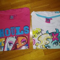Две тениски на Monster High, р.152, снимка 3 - Детски тениски и потници - 40450186
