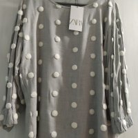 НОВА ZARA елегантна дамска блуза – размер М , снимка 7 - Блузи с дълъг ръкав и пуловери - 32260916