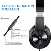 Студийни слушалки OneOdio A71,кабелни 6.35/3.5 мм, удължен boom микрофон , снимка 6 - Слушалки и портативни колонки - 36544442