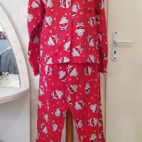 Коледна пижама - бархетна размер Л-ХЛ, снимка 16 - Пижами - 43591798