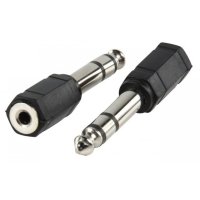 Конектор, Преход Stereo jack 6.3mm (M) – Stereo jack 3.5mm (F), снимка 1 - Други - 43213440