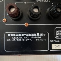 MARANTZ PM 94 - 35W + 35W (Pure Class A, 8 Ω) , снимка 7 - Ресийвъри, усилватели, смесителни пултове - 36427638
